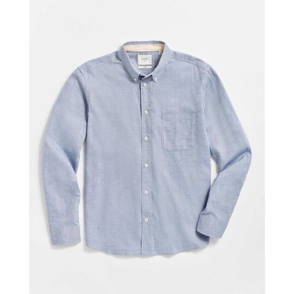 Billy Reid Men’s Standard Fit Cotton Cashmere size M Button-Down Shirt Blue - Picture 1 of 11